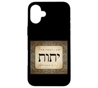 YHVH Soy el Que Soy Éxodo 3 14 Nombre de Dios a Moisés Hebreo Carcasa para iPhone 16 Plus