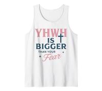 YHWH es más Grande Que tu fe Cruzada de Miedo Camiseta sin Mangas