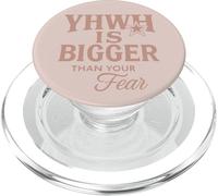 YHWH es más Grande Que tu Miedo Hebreo Christian PopSockets PopGrip para MagSafe