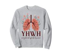 YHWH Every Breath - Cita cristiana floral para mujer Sudadera