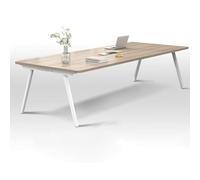 YHWKGZ Conference Table, 63" L x 31.5" W x 29.5" H, White Meeting Desk, Small Office Computer Desk, Space Saving Design Desk, for Home Office Desk
