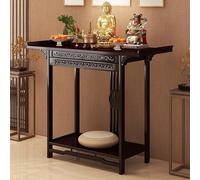 YHWKGZ Mesa De Altar Budista for Oración, Altares De Oración Personales con Mesa De Altar con Almacenamiento, Mesa De Altar De Meditación De Bambú, Mesa China Personal con Nicho De Buda(100cm/39.4in)