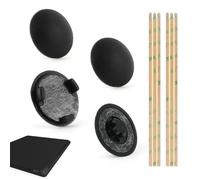 YHX-OU 4 pies de goma de repuesto para Microsoft Surface Laptop 3/4/5, 8,5 mm, patas de goma antideslizantes para Surface Laptop 5, 4 y 3 (negro)