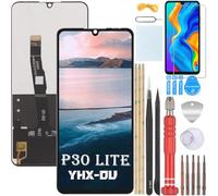 YHX-OU 6,15 Pulgadas LCD para Huawei P30 Lite Nova 4E MAR-L01A MAR-L21A MAR-LX1A Digitalizador Pantalla Táctil de Reemplazo con Herramienta de Instalación (Negro)