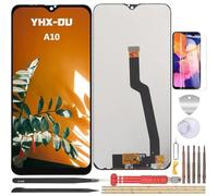YHX-OU 6.2" para Samsung Galaxy A10 2019 A105F SM A105FN DS de Reparación y Sustitución LCD Pantalla Táctil Digitalizador y Herramientas de Instalación + 1 Pieza Cristal Templado (Negro)
