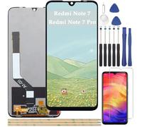 YHX-OU 6.30'' Negro Pantalla LCD para Xiaomi Redmi Note 7 Redmi Note 7 Pro M1901F7G M1901F7H M1901F7I Display Asamblea Pantalla Táctil Completa Reemplazo de Pantalla + Herramienta + Vidrio Templado