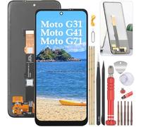 YHX-OU 6.4'' Negro TFT pantalla LCD para Motorola Moto G31 XT2173-3 Moto G41 XT2167-2 Moto G71 5G LCD Display Asamblea Pantalla Táctil Completa Reemplazo de Pantalla + Herramienta