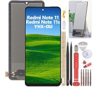 YHX-OU 6.43'' Negro TFT Pantalla LCD para Xiaomi Redmi Note 11 2201117T Redmi Note 11S 2201117S LCD Display Asamblea Pantalla Táctil Completa Reemplazo de Pantalla + Herramienta
