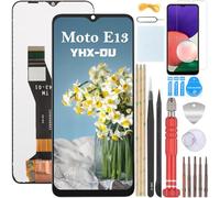 YHX-OU 6.5'' Negro Pantalla LCD para Motorola Moto E13 LCD Display Asamblea Pantalla Táctil Completa Reemplazo de Pantalla + Herramienta + Vidrio Templado