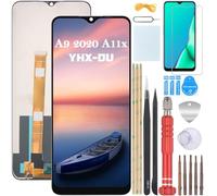 YHX-OU 6.5'' Negro Pantalla LCD para OPPO A9 2020, A11x - CPH1937 CPH1939 CPH1941 Kit de Reparación de Pantalla Táctil Digitalizador con Herramienta + Protector de Pantalla