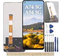 YHX-OU 6.50'' Negro Pantalla LCD para OPPO A74 5G OPPO A54 5G CPH2197 CPH2263 CPH2195 OPG02 LCD Display Asamblea Pantalla Táctil Completa Reemplazo de Pantalla + Herramienta + Vidrio Templado
