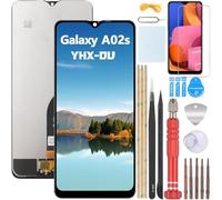 YHX-OU 6.50'' Pantalla LCD para Samsung Galaxy A20s SM-A207F SM-A207M SM-A2070 LCD Display Asamblea Pantalla Táctil Completa Reemplazo de Pantalla + Herramienta + Vidrio Templado(Negro)