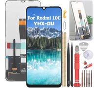 YHX-OU 6.71'' Negro Pantalla LCD para Xiaomi Redmi 10C 220333QAG 220333QBI 220333QNY 220333QL Digitalizador Pantalla Táctil de Reemplazo con Herramienta de Instalación