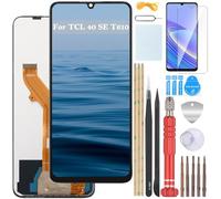 YHX-OU 6.75'' Negro Pantalla LCD para TCL 40 SE T610K T610K2 T610P T610P2 LCD Display Asamblea Pantalla Táctil Completa Reemplazo de Pantalla + Herramienta + Vidrio Templado