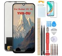 YHX-OU 6.9'' Negro Pantalla LCD para Xiaomi Redmi 15C 4G 25078RA3EE Kit de Reparación de Pantalla Táctil Digitalizador con Herramientas