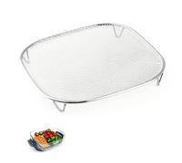 YHX-OU Bandeja para Ninja Crispi FN101 freidora de Aire, Accesorio para Ninja Crispi de 3.8 L, Rejilla de Vapor de Acero Inoxidable SUS304, Apta para lavavajillas