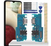 YHX-OU Conector de Carga para Samsung Galaxy A12 Puerto de Carga de Repeusto Compatible con Samsung Galaxy A12 A125F Placa de Carga Dock Connector Cable Flex con Herramientas