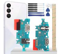 YHX-OU Conector de carga para Samsung Galaxy A15 4G Galaxy A15 5G Dock Connector Port Charger Puerto de carga Micrófono Audio Jack Flex Cable + Herramienta de instalación