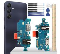 YHX-OU Conector de Carga para Samsung Galaxy A25 5G Dock Connector para Samsung Galaxy A25 Port Charger Puerto de Carga Micrófono Audio Jack Flex Cable + Adhesivo Impermeable + Herramientas