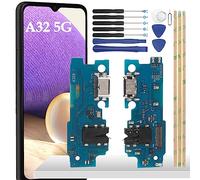 YHX-OU Conector de Carga para Samsung Galaxy A32 5G SM-A326B A326U A326W Dock Connector Port Charger USB Type-C Puerto de Carga Micrófono Audio Jack Flex Cable + Herramienta de Instalación