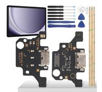 YHX-OU Conector de carga para Samsung Galaxy Tab A9+ A9 Plus SM-X210 SM-X215 SM-X216B X210N Dock Connector Port Charger Micrófono Audio Jack Flex Cable + Herramientas