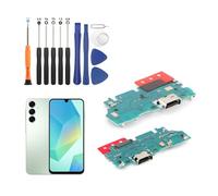 YHX-OU Enchufe de Carga para Samsung Galaxy A16 4G A165F/A165M - Conector Dock - Puerto de Carga - Micrófono - Cable de Audio Flexible + Herramienta de instalación