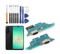 YHX-OU Enchufe de Carga para Samsung Galaxy A26 5G A266E A266B A266U Conector Dock USB C Cargador de Puerto Cargador de Puerto Micrófono Audio Jack Flex Cable + Herramienta de instalación