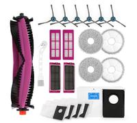 YHX-OU Juego de 20 Accesorios para Eureka J15 Pro Ultra Robot Aspirador, 1 Cepillo Principal, 4 filtros, 4 fregonas, 6 cepillos Laterales, 4 Bolsas para el Polvo, 1 Cepillo de Limpieza