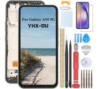 YHX-OU Pantalla con Marco para Samsung Galaxy A54 5G SM-A546B LCD Pantalla Samsung Galaxy A54 5G Pantalla Táctil Digitalizador de Cristal con Herramientas + 1 Protector de Pantalla