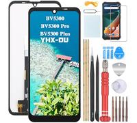 YHX-OU Pantalla LCD de 6,1 Pulgadas con Marco para Blackview BV5300 BV5300 Pro BV5300 Plus LCD Pantalla de Cristal de Repuesto con Herramienta
