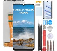 YHX-OU Para Honor 70 Lite 5G Pantalla Reemplazo para Honor 70 Lite 5G RBN-NX1 Pantalla Táctil LCD Digitalizador de Repuesto Asamblea con Herramientas de Reparación (Negro)
