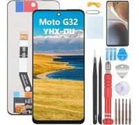 YHX-OU Para Motorola Moto G32 Pantalla Reemplazo para Motorola Moto G32 XT2235-2 Pantalla Táctil LCD Digitalizador de Repuest Asamblea con Herramientas de Reparación(Negro sin Marco)