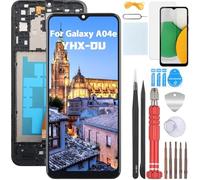 YHX-OU Para Samsung Galaxy A04e Pantalla Reemplazo para Samsung Galaxy A04e SM-A042F Pantalla Táctil LCD Digitalizador de Repuest Asamblea con Herramientas de Reparación(Negro con Marco)