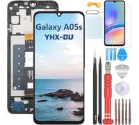 YHX-OU Para Samsung Galaxy A05s Pantalla Reemplazo para Samsung Galaxy A05s SM-A057F SM-A057M Pantalla Táctil LCD Digitalizador de Repuest Asamblea con Herramientas de Reparación(Negra + Marco)