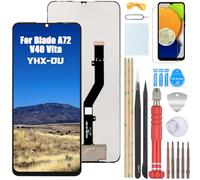 YHX-OU Para ZTE Blade A72 4G / Blade V40 Vita Pantalla Reemplazo para ZTE Blade A72 4G / Blade V40 Vita Pantalla Táctil LCD Digitalizador de Repuest Asamblea con Herramientas de Reparación(Negro)