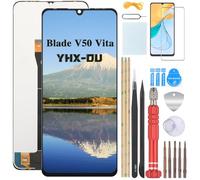 YHX-OU para ZTE Blade V50 Vita Pantalla Reemplazo para ZTE Blade V50 Vita Pantalla Táctil LCD Digitalizador de Repuest Asamblea con Herramientas de Reparación(Negro sin Marco)