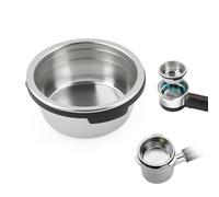 YHX-OU Portafiltro doble compatible con las cafeteras Ninja Luxe Cafe ES601 y ES701, resistente a la presión, fabricado en acero inoxidable poroso (plateado)