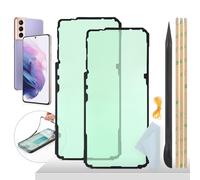 YHX-OU Tapa de Batería de Impermeable Lámina Adhesiva para Samsung Galaxy S21 5G Adhesivo de Repuesto para Tapa Trasera de Batería 2 Unidades Incluye Palanca Banda de Goma Paño de Limpiez
