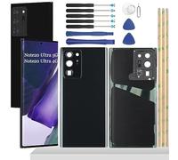 YHX-OU Tapa de Batería de Reemplazo para Samsung Galaxy Note 20 Ultra 5G Tapa Trasera para Galaxy Note 20 Ultra Cubierta Bateria con Lente de + Herramientas (Negro)