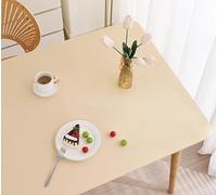 YHXAIQ Mantel Elástico Ajustable Impermeable - Borde Elástico con Correas Envolventes, Cuero/PU para Mesa Rectangular Interior/Exterior Cocina Jardín(Yellow,90 X 180 cm)