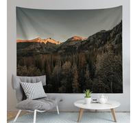 YHXBD Tapiz para colgar en la pared, diseño de árbol de bosque, paisaje natural, puesta de sol, cascada, luz del sol, para dormitorio, estético, A-04,150 x 200 cm