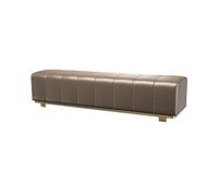 YHxFlux Banco de Entrada Banco de cabecera escandinavo, Moderno, Ligero, Lujo, Hierro, Cuero PU, for sofá, vestíbulo, Zapato, Banco Noche for Dormitorio para Pasillo(120 * 50 * 45)