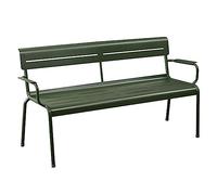 YHxFlux Banco Jardin Exterior Banco de terraza Exterior de aleación de Aluminio con Respaldo, Ideal for Balcones, Jardines, terrazas y Patios. Asiento Terraza(Green,160x55x82CM)
