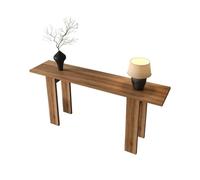 YHxFlux Mesa Consola Estrecha Mesa de Entrada Madera Retro Larga contra la Pared en Sala Estar para el salón(Medio)