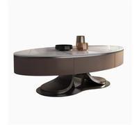YHxFlux Mesa de Centro Moderna Coffee Table with Drawers in The Living Room, Stainless Steel Frame, Stylish Cocktail para el Dormitorio