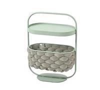 YHxFlux Mesa de Centro Moderna Mesita de Noche, Mesa Auxiliar portátil con Cesta Almacenamiento, también Puede ser una Cama for Gatos para el Dormitorio(Green)