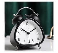 YHxFlux Relojes de Mesa Despertador Potente for quienes Duermen profundamente, Reloj Despertador de 4,7'' con Doble Campana y luz Fondo para dormitorios(Negro)