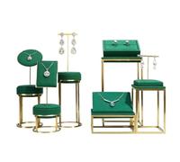 YHxFlux Torre para joyas Organizador pendiente del anillo de los soportes exhibición la joyería ante verde Soporte