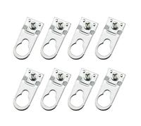 YHXiXi 8 unids aleación de aluminio marco colgante soportes ganchos para colgar colgador pared perchas 40mmx15mm metal foto marco hardware accesorios