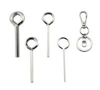 YHXiXi Juego de llaves Allen de anillo 5 en 1, llaves Allen de 5/64 pulgadas, 1/8 pulgadas, 5/32 pulgadas, 7/32 pulgadas, llaves de puerta con 1 llavero para dispositivo de salida de pánico de barra de empuje